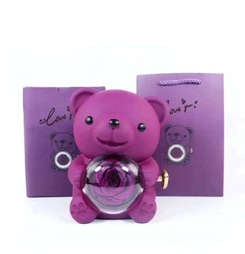 Rose Hugging Bear 